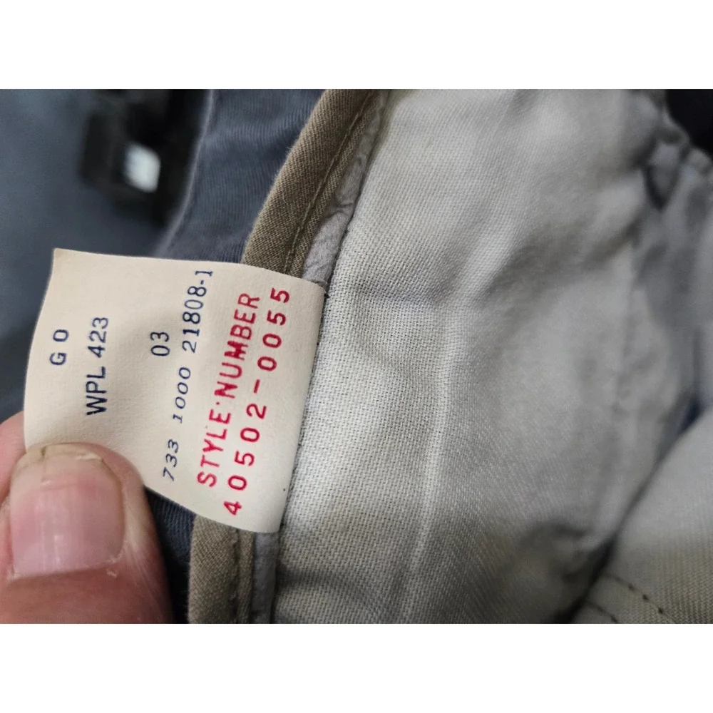 Dockers Vintage Khakis Cotton Twill Straight Leg Chino Pants Blue Gray 34x34